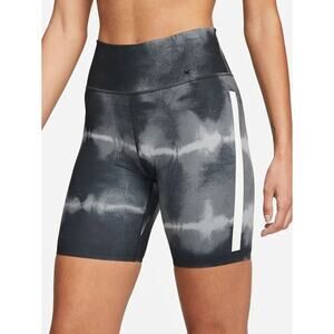 Nike Black Gray One Luxe Dri FIT 7" Mid Rise Training Shorts New Size XS DO781